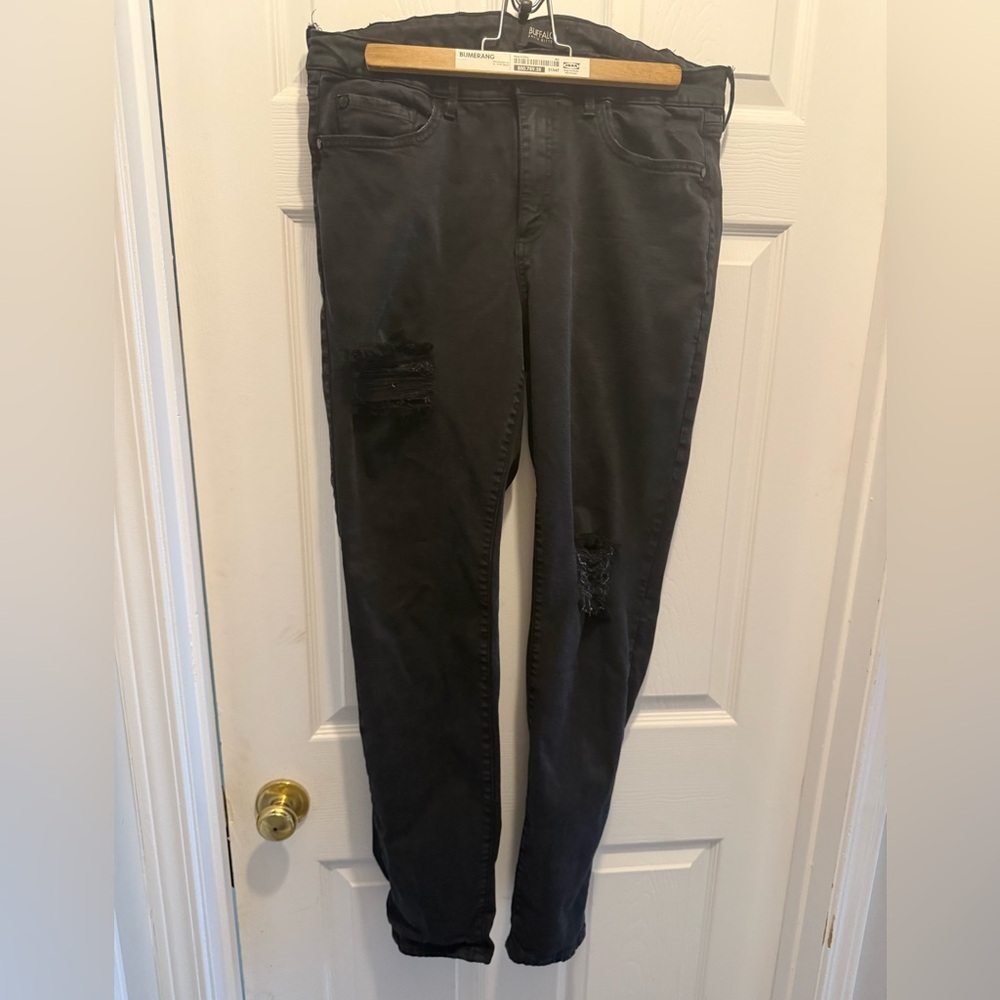 Buffalo David Bitton black distressed jeans